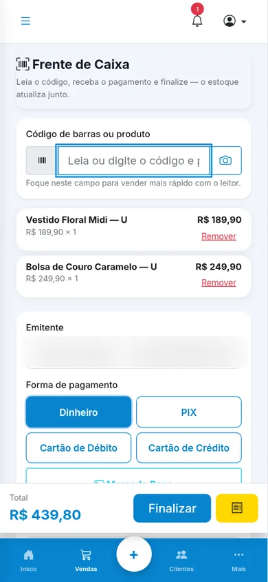 Aplicativo Meu Gestor ME no celular